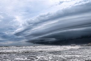 Cloud storm over Daytona Beach Florida