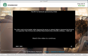 United Starbucks wifi fail