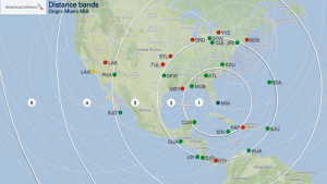 Avios Redemptions Map Miami