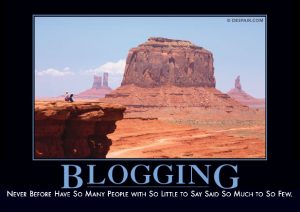 Blogging Demotivator