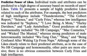 Predictive power of likes