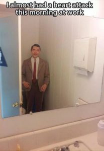Mr Bean bathroonm scary