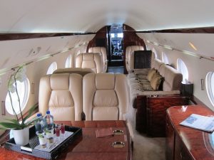 Gulfstream IV interior seating