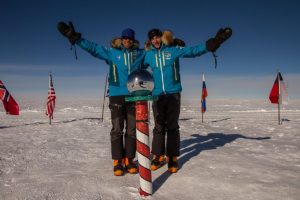 Parker Liautaud record ski trip to South Pole