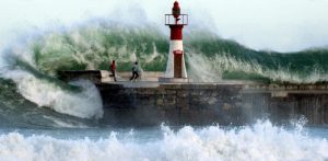 giant waves crashing Cape Town Kalk Bay