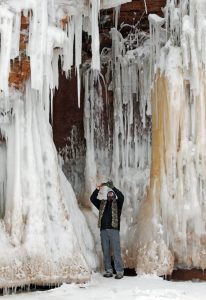 Lake Superior ice caves