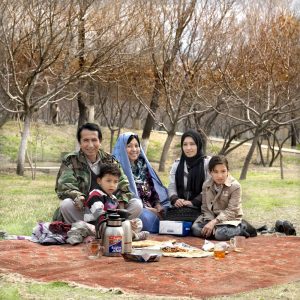Afghanistan happy family pic nic