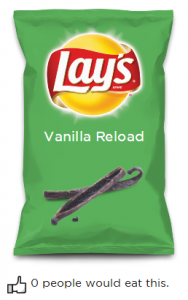 Vanilla Reload chips flavor Lays