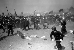 Japan communists riots 1952 policemen demonstrations