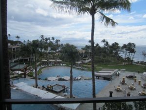 View from our balcony at the Andaz Maui