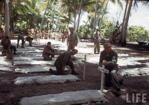 Tawara Atoll, located in the Gilbert Islands of the Pacific Ocean.