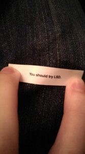 take lsd fortune cookie