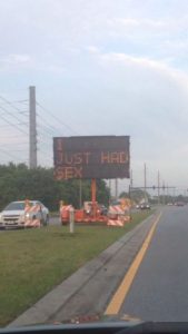 road sign sex funny