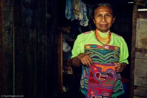 Kuna indian woman Darian Gap