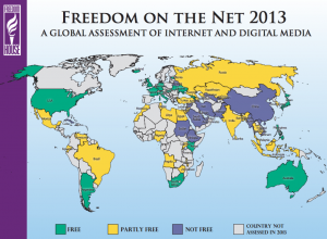freedon on the net map