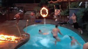 swimming pool party DO