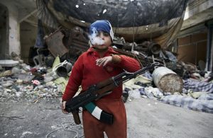 syrian rebel figher child children civil war