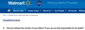 wal mart screen computer test employment