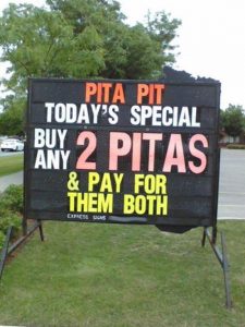 pita bread deal