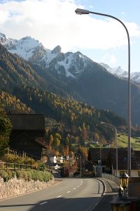 Landstrasse in Triesenberg. Photograph ©2009 by Brian Cohen.