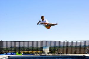 pool happy swimming jump yes