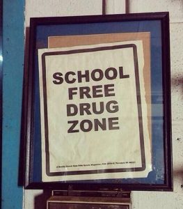 school free drug zone funny