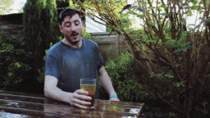 drink drinking ball bounce hard funny bakyard
