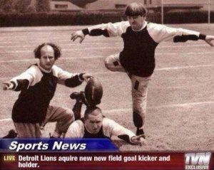 stooges kickers detroit lions kicker holder tbb nfl football