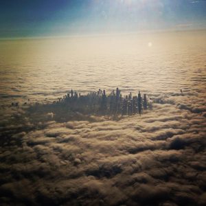 cloud city chicago cloudy skyline travel tbb