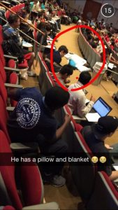 college nap student audittorium tbb