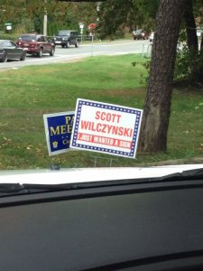 sign funny political candidates yard sign