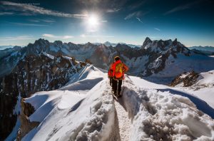 To capture these spectacular views, Polish photographer and world traveler Jakub Polomski ascended Aiguille du Midi, a 12,605 foot summit in France