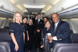 continental crew charter flight