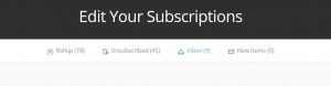 unroll.me inbox clean up